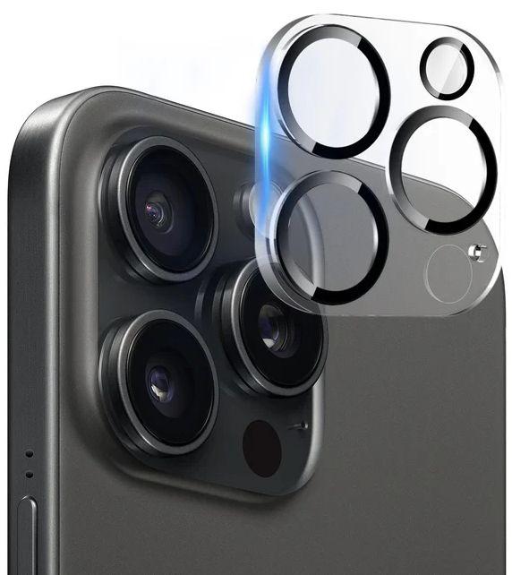 Tough On  Tempered Glass Rear Camera Protector for iPhone 16 Pro - Black - Brand New