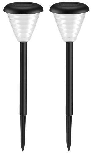 Urban Global  Outdoor Garden Color Changing Solar Light (2 Pack) - Black - Brand New