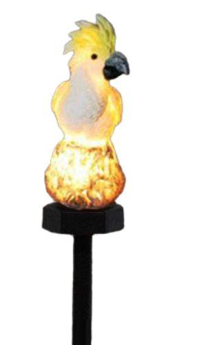 Urban Global  Outdoor Garden Parrot Bird Solar LED Decor - Yellow - Brand New