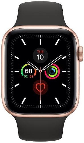 Apple Watch Series 5 Aluminum 40mm (GPS) Black Sport Band - 32GB - Gold - Excellent