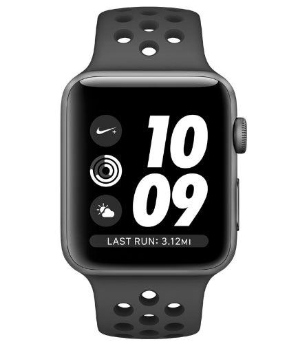 Apple Watch Series 3 Nike Aluminum 42mm (GPS) Anthracite/Black Nike Sport Band - 16GB - Space Grey - Very Good