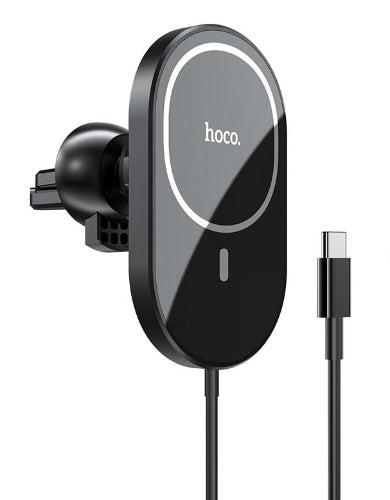 Hoco  Car Wireless Charger “CA90 Powerful” Magnetic for Air Outlet in Black in Brand New condition